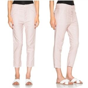 The‎ GREAT. Slouch Army Pant 25 Blush Pink Ankle High Rise Button Fly Pants